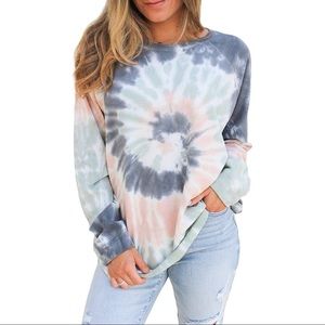 Azokoe Tie Dye Long Sleeved Cotton Shirt